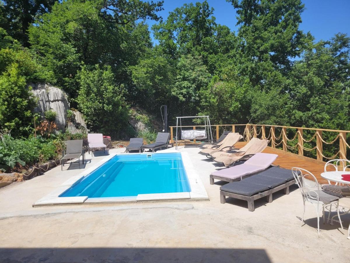 Ferienwohnung Mit Pool Kroatien Mit Meerblick Und Pool Lovran Exterior foto